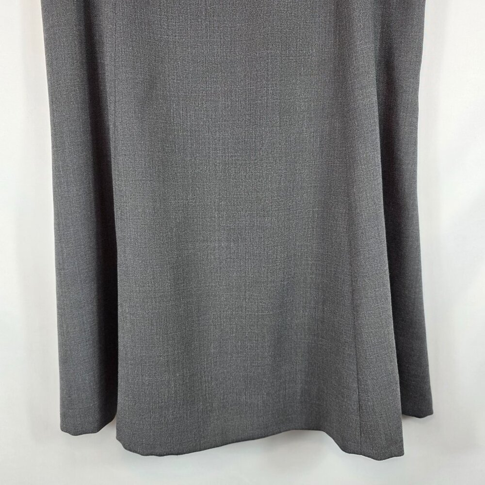 Vintage Kasper Wool Blend Skirt Suit Size 8 Gray & Yellow Plaid Jacket Gray Skir - Picture 13 of 15